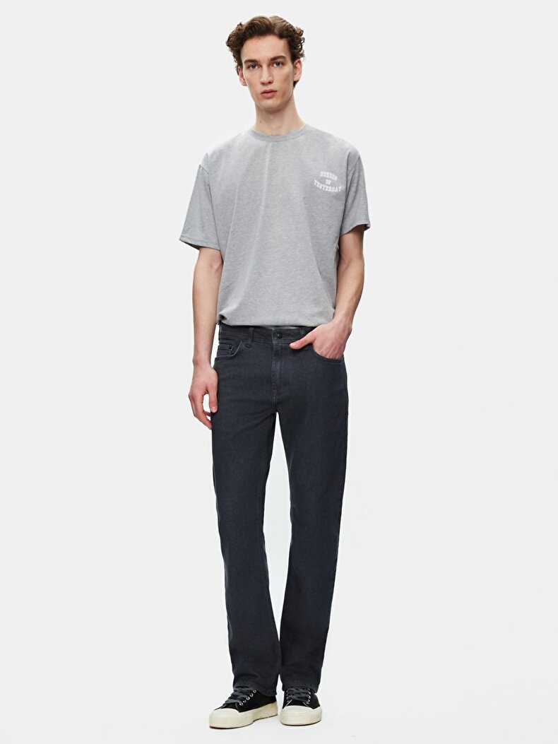 Paul X Düz Paça Orta Bel Jean Pantolon