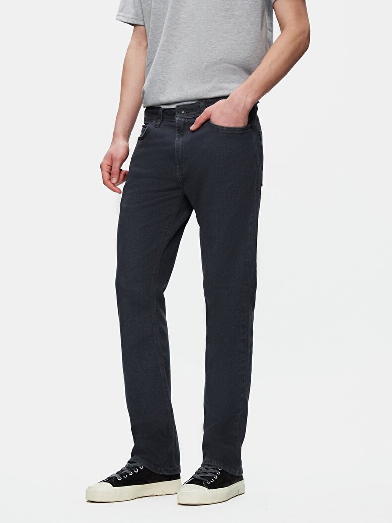 Paul X Düz Paça Orta Bel Jean Pantolon