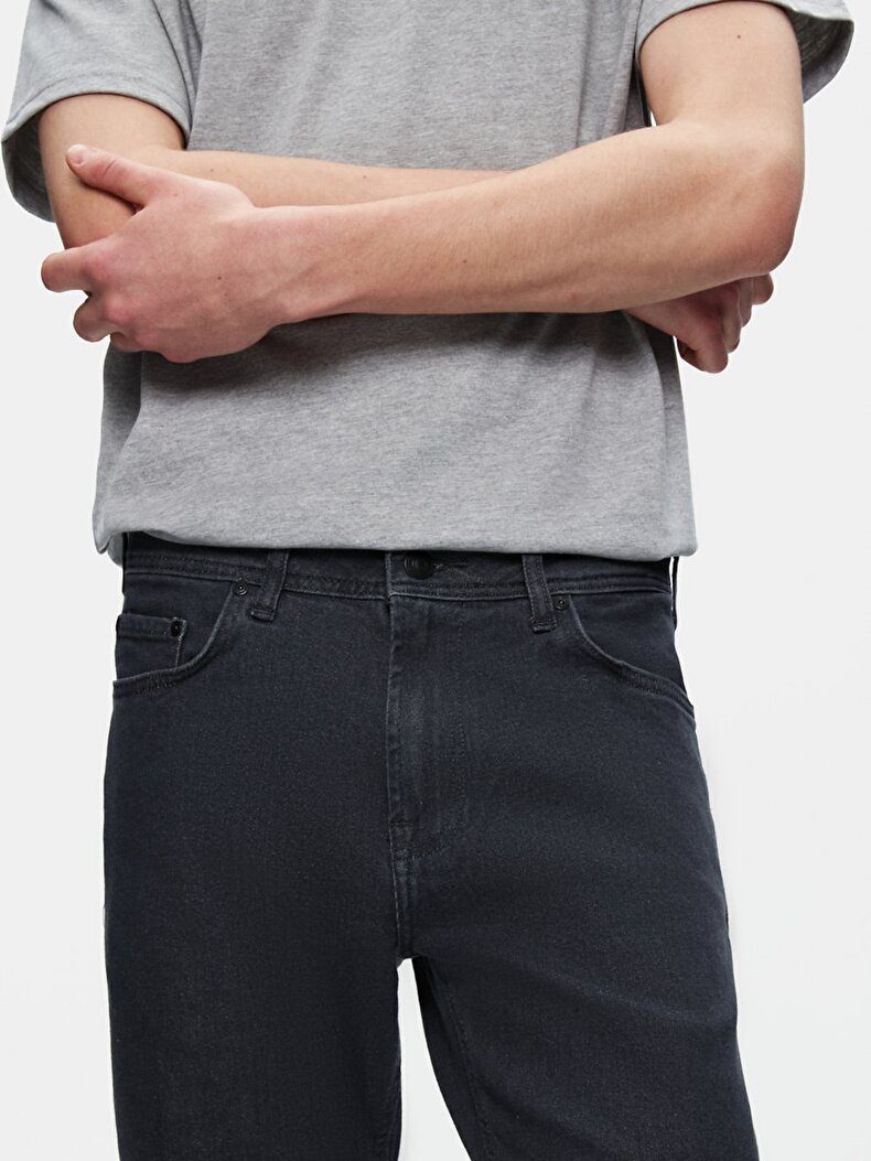 Paul X Düz Paça Orta Bel Jean Pantolon