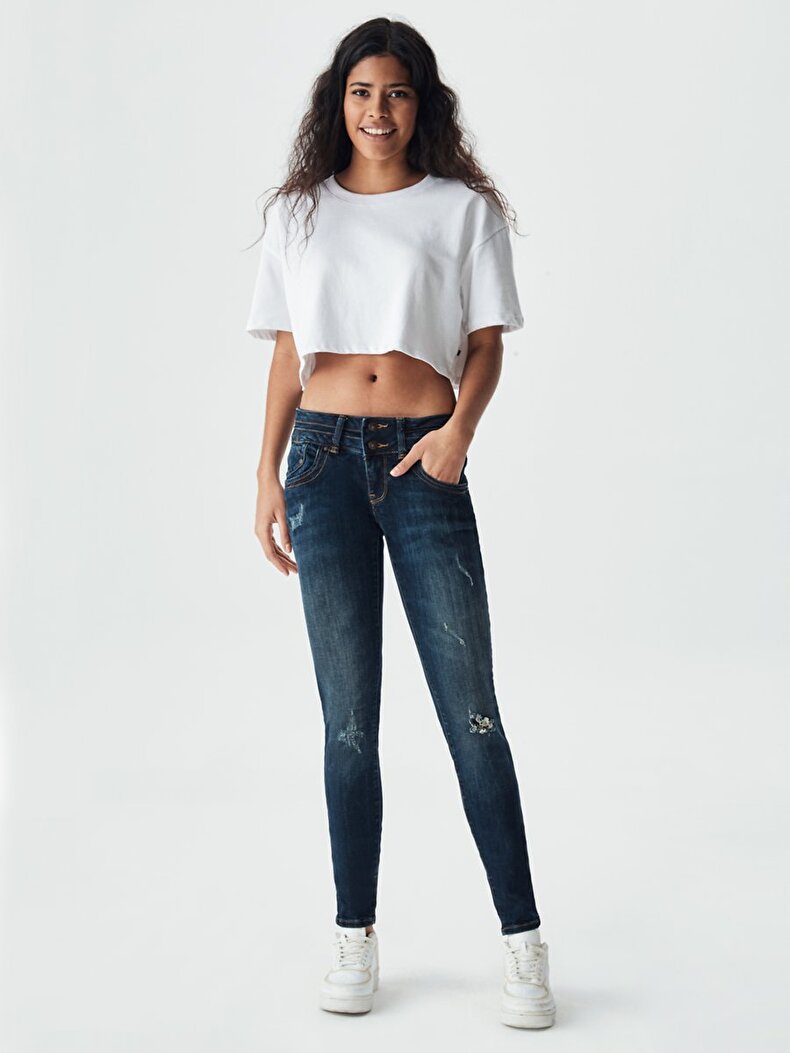 Julita X Low Waist Skinny Jeans Trousers