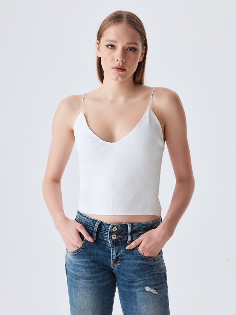 Julita X Dar Paça Düşük Bel Jean Trousers