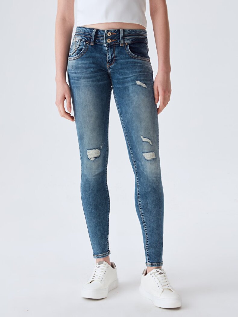 Julita X Dar Paça Düşük Bel Jean Trousers