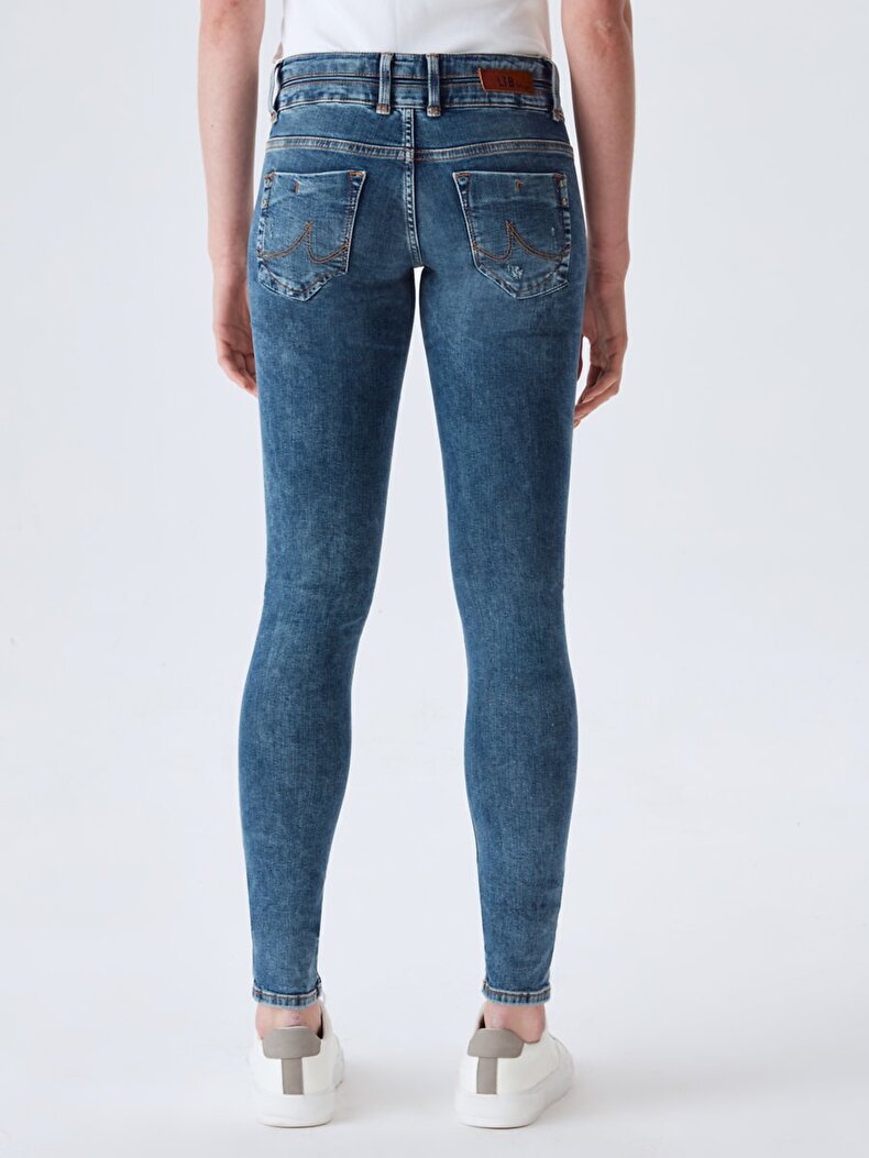Julita X Dar Paça Düşük Bel Jean Trousers