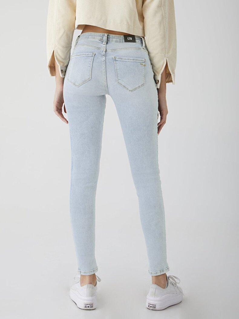 Nıcole Orta Bel Jean Pantolon