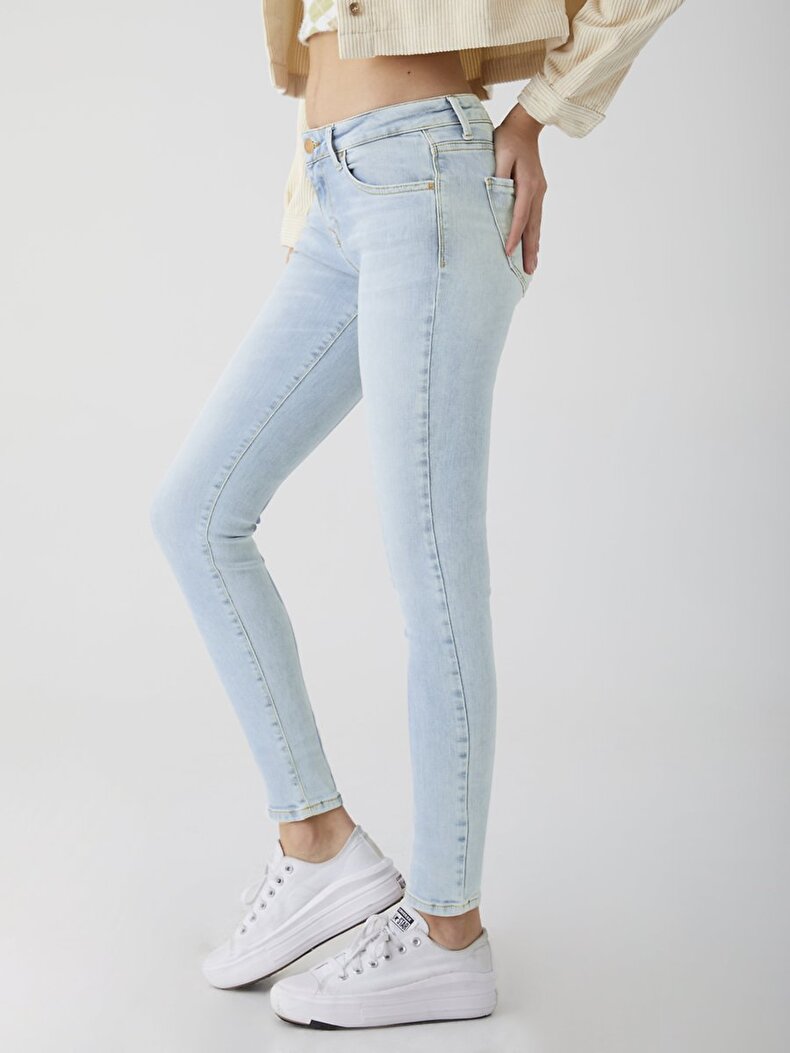 Nıcole Orta Bel Jean Pantolon