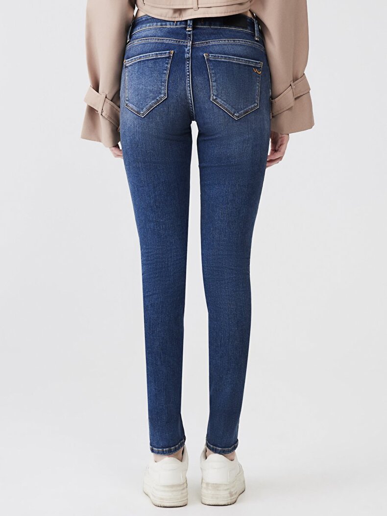 Nıcole Orta Bel Jean Pantolon