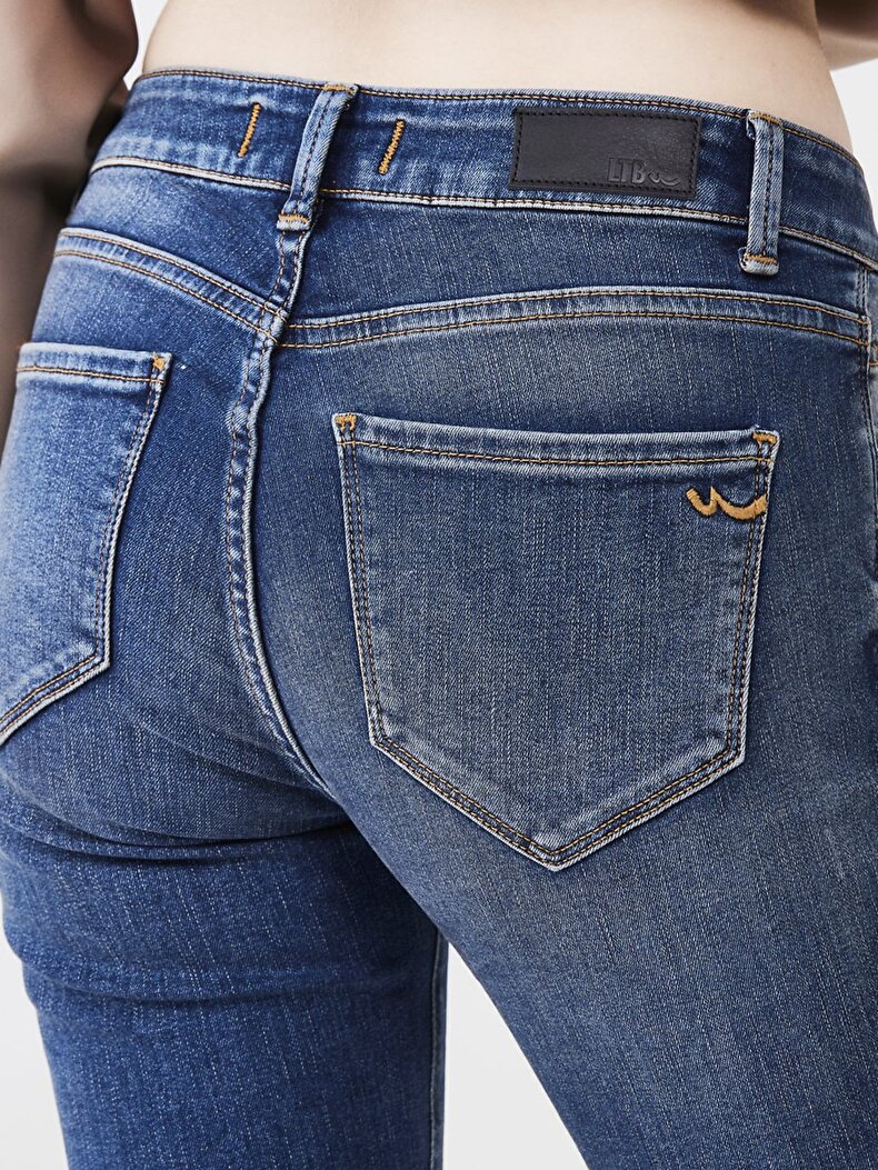 Nıcole Orta Bel Jean Pantolon