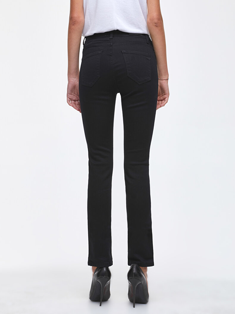 Arline High Waist Straight Cut Jeans Broek