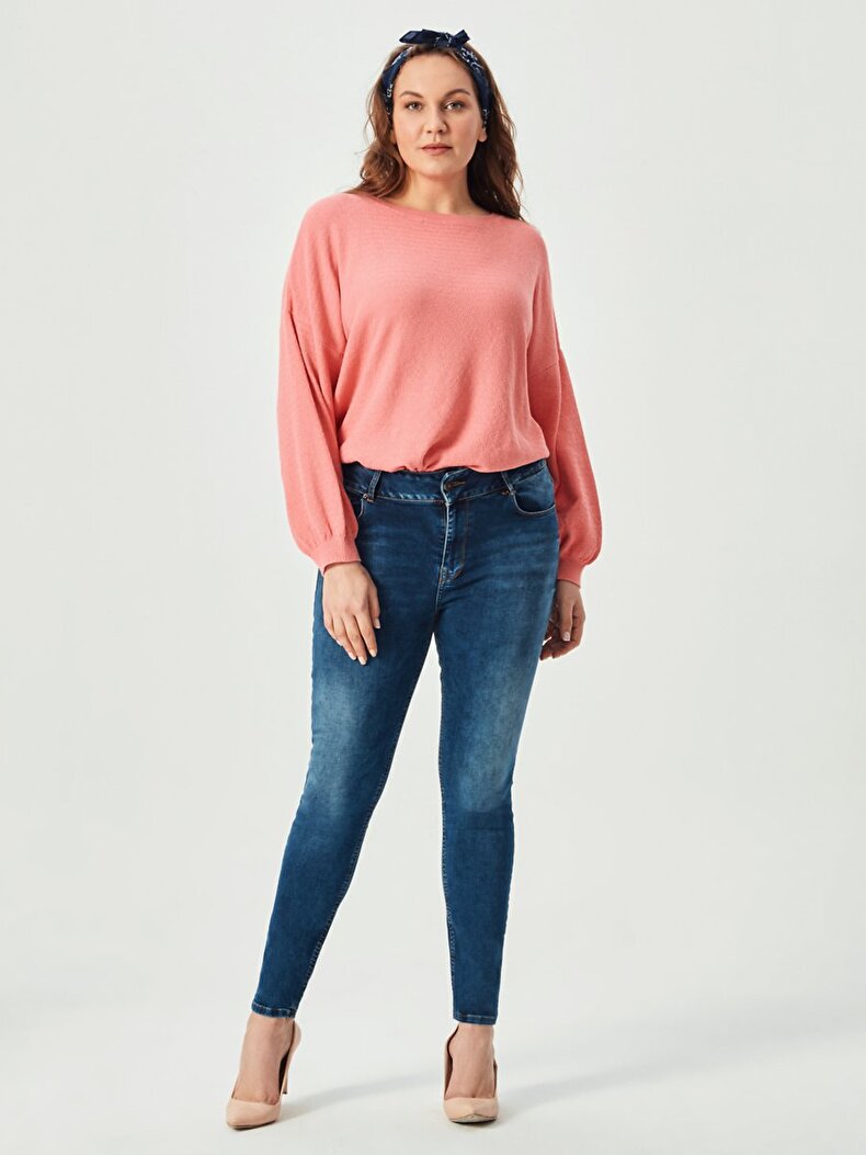 Arly High Waist Straight Cut Jeans Trousers