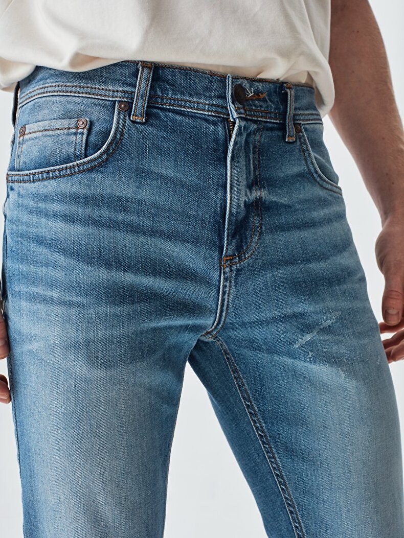 Jumy Dar Paça Orta Bel Jean Pantolon