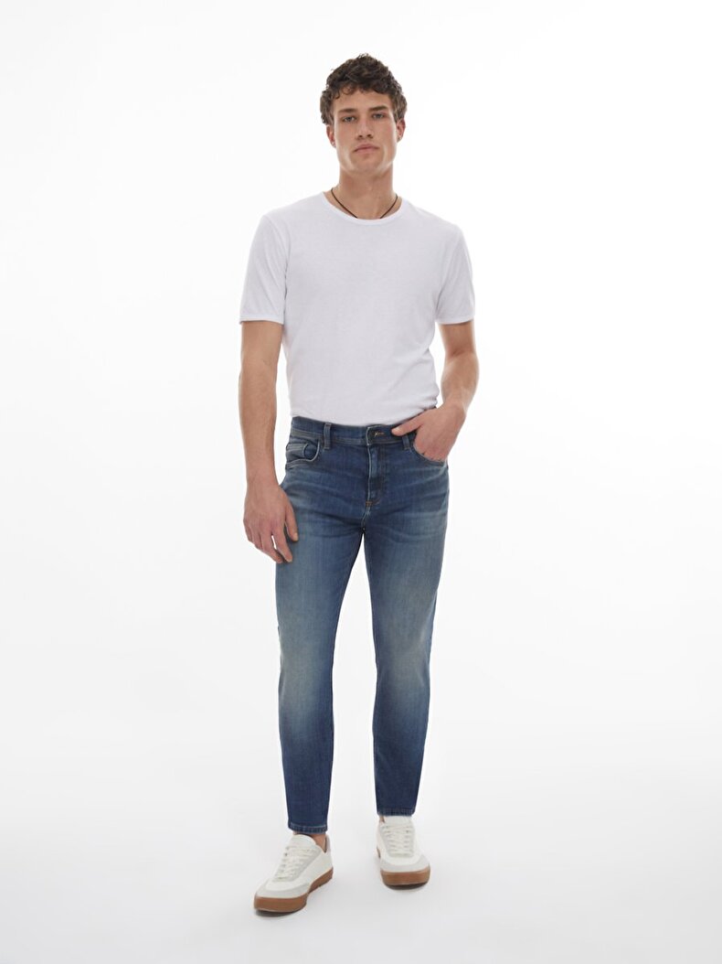 Jumy Dar Paça Orta Bel Jean Pantolon