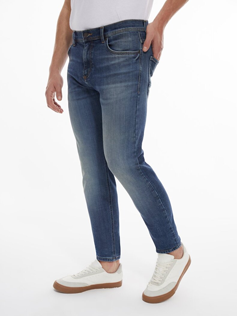Jumy Dar Paça Orta Bel Jean Pantolon