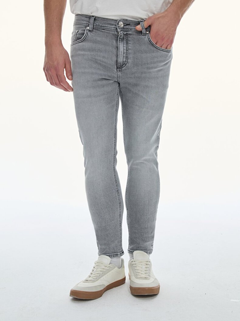 Jumy Dar Paça Orta Bel Jean Trousers