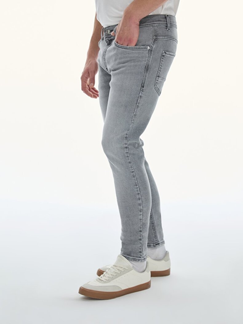 Jumy Dar Paça Orta Bel Jean Trousers