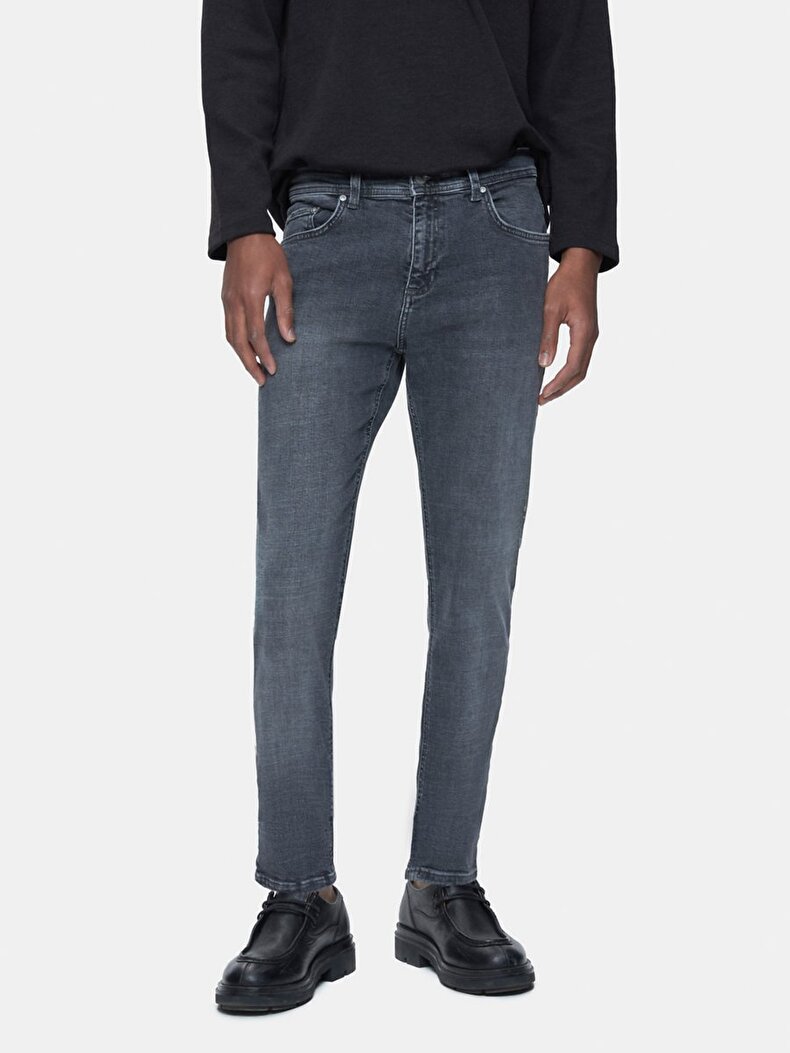 Jumy Dar Paça Orta Bel Jean Trousers