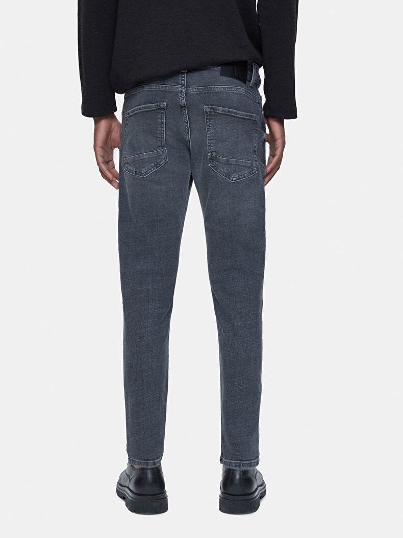 Jumy Dar Paça Orta Bel Jean Trousers