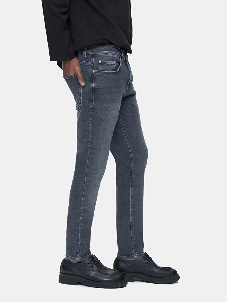 Jumy Dar Paça Orta Bel Jean Trousers
