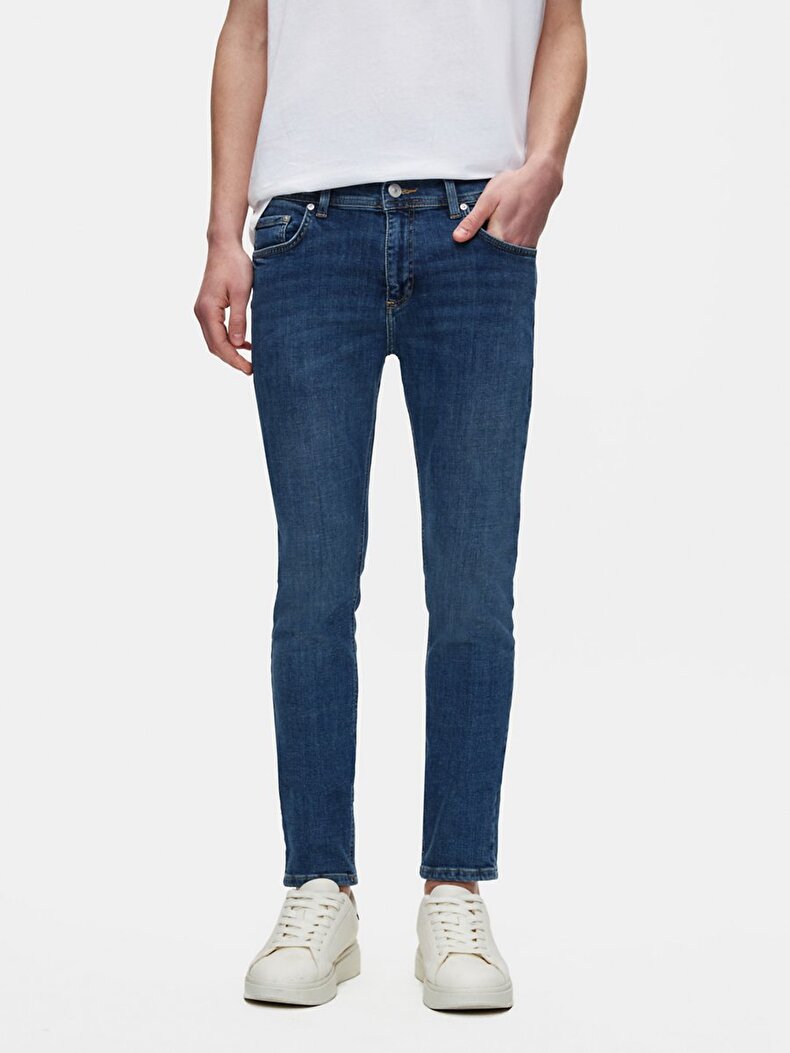 Jumy Dar Paça Orta Bel Jean Pantolon
