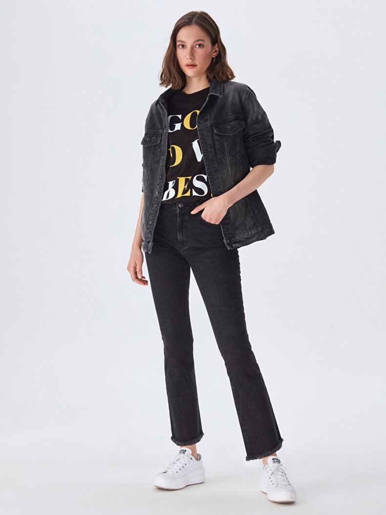 Lynda Cropped Flare Jeans Hosen