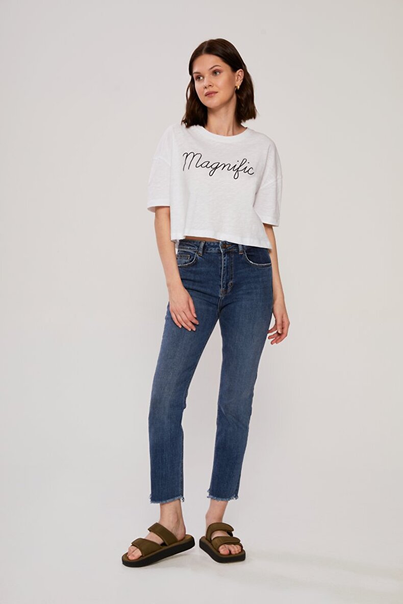 Pia Straight Cut Jeans Broek