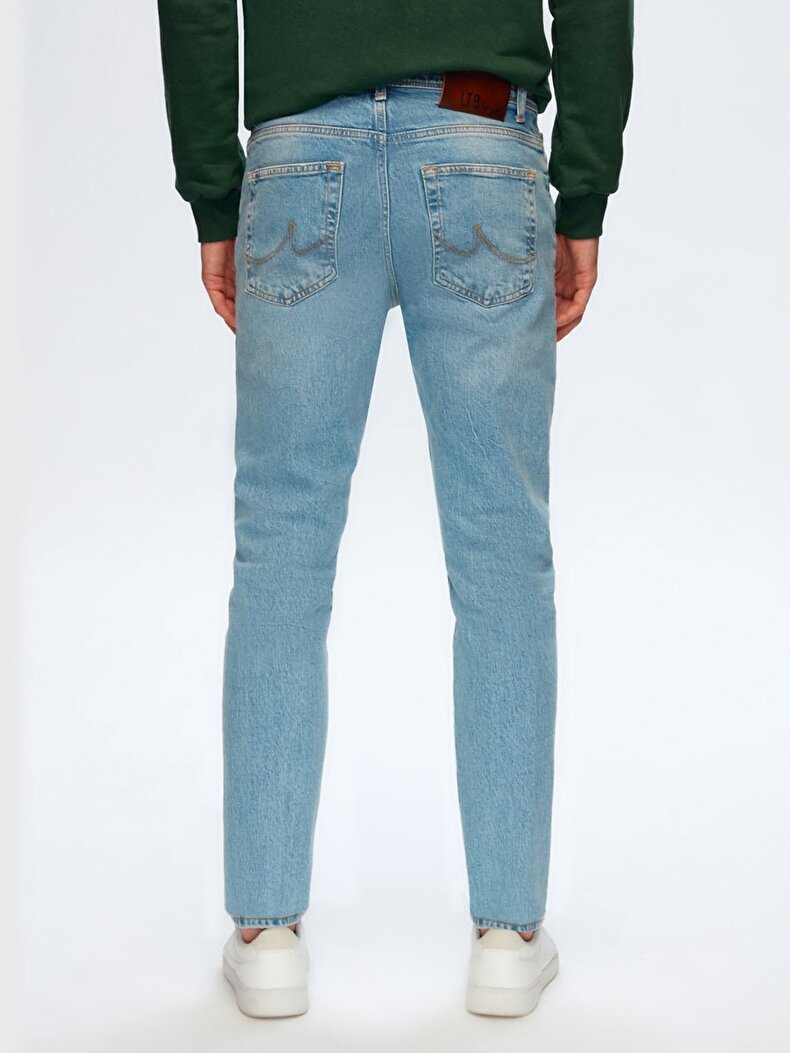 Louıs Y Dar Paça Orta Bel Jean Pantolon