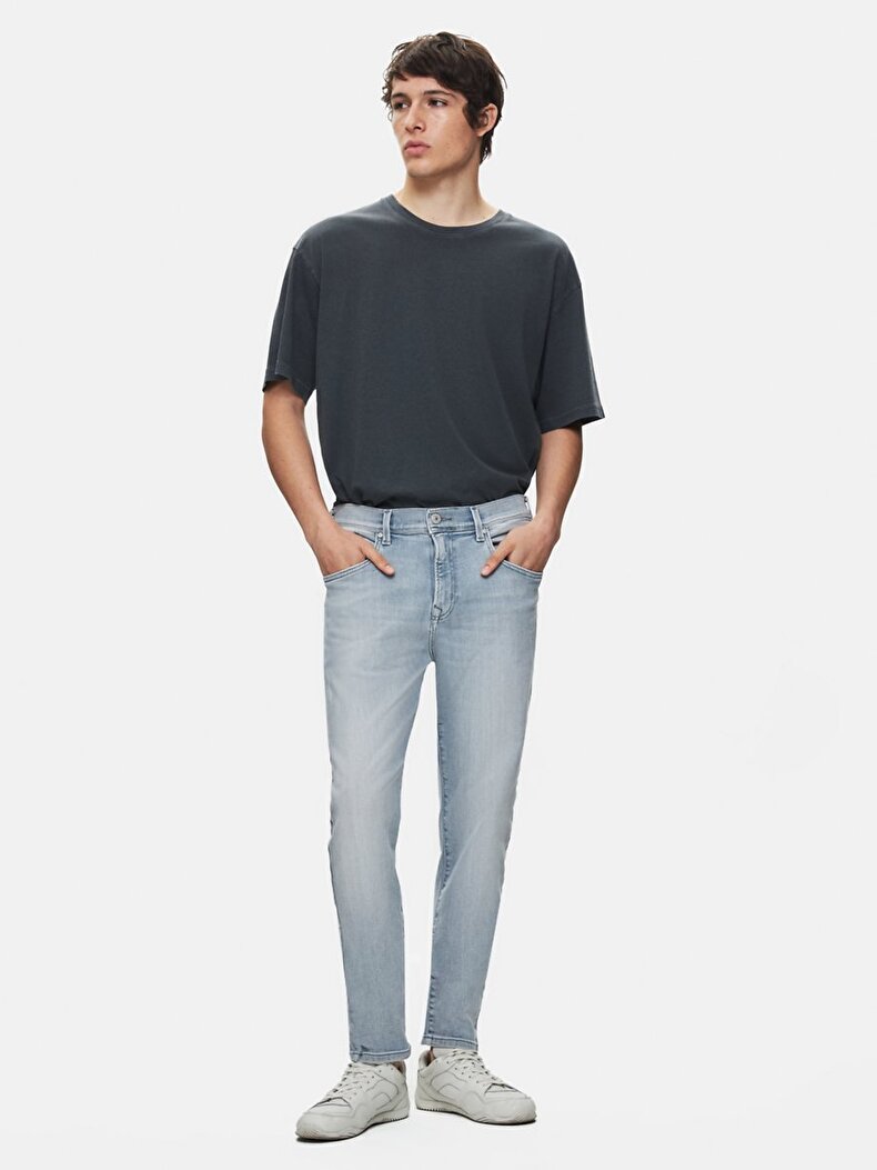 Diego X Y Tapered Leg Mid Waist Jean Trousers