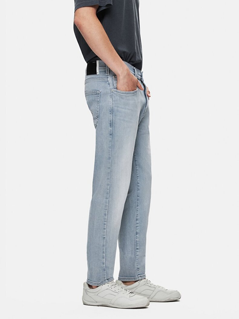 Diego X Y Tapered Leg Mid Waist Jean Trousers