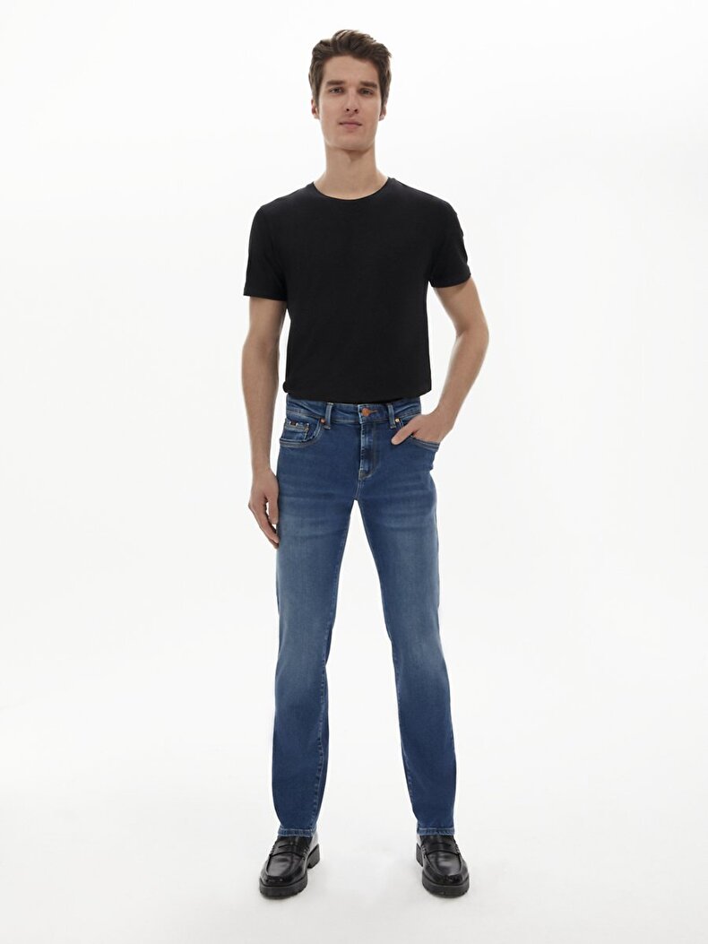 Hollywood Z D Mid Waits Straight Leg Straight Jeans Trousers