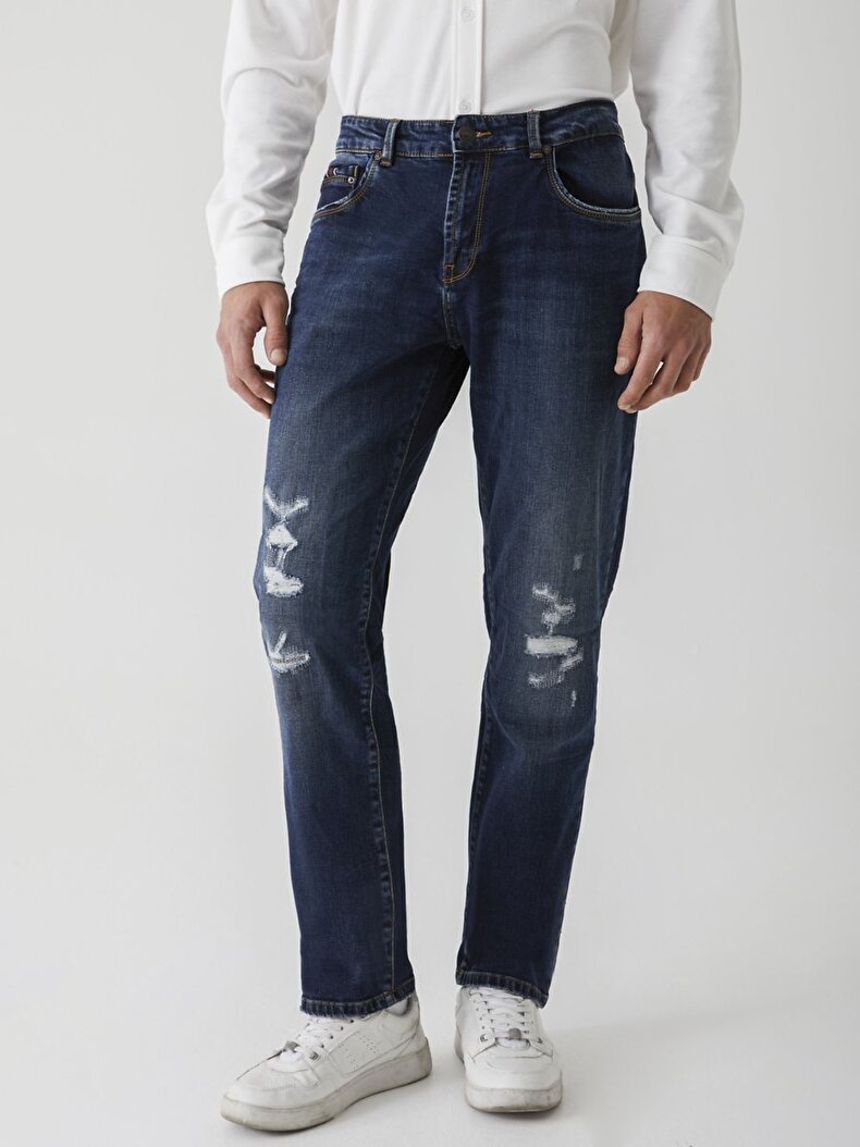 Hollywood Z D Mid Waits Ripped Straight Jeans Hosen