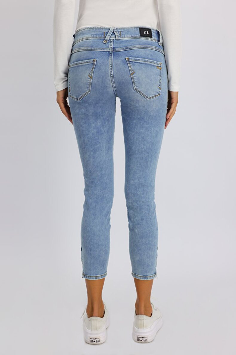 Senta Zip Low Rise Skinny Hosen