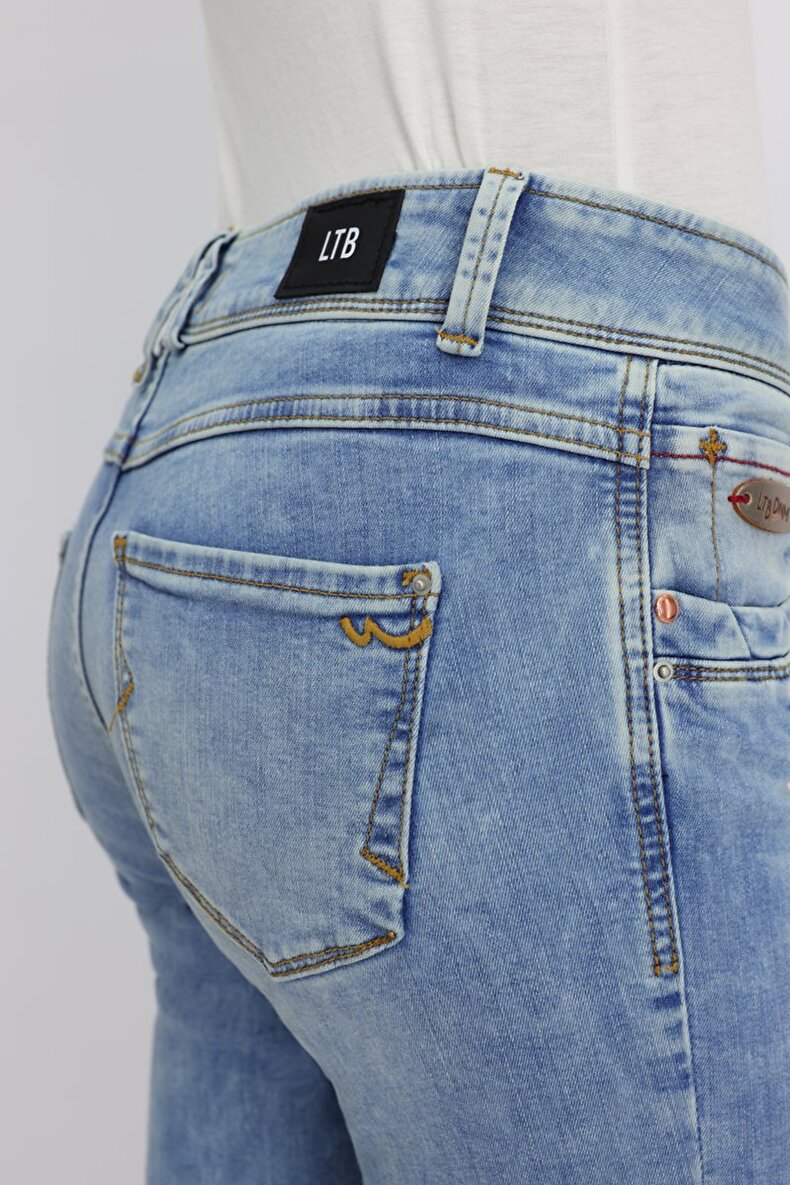 Senta Zip Low Rise Skinny Hosen