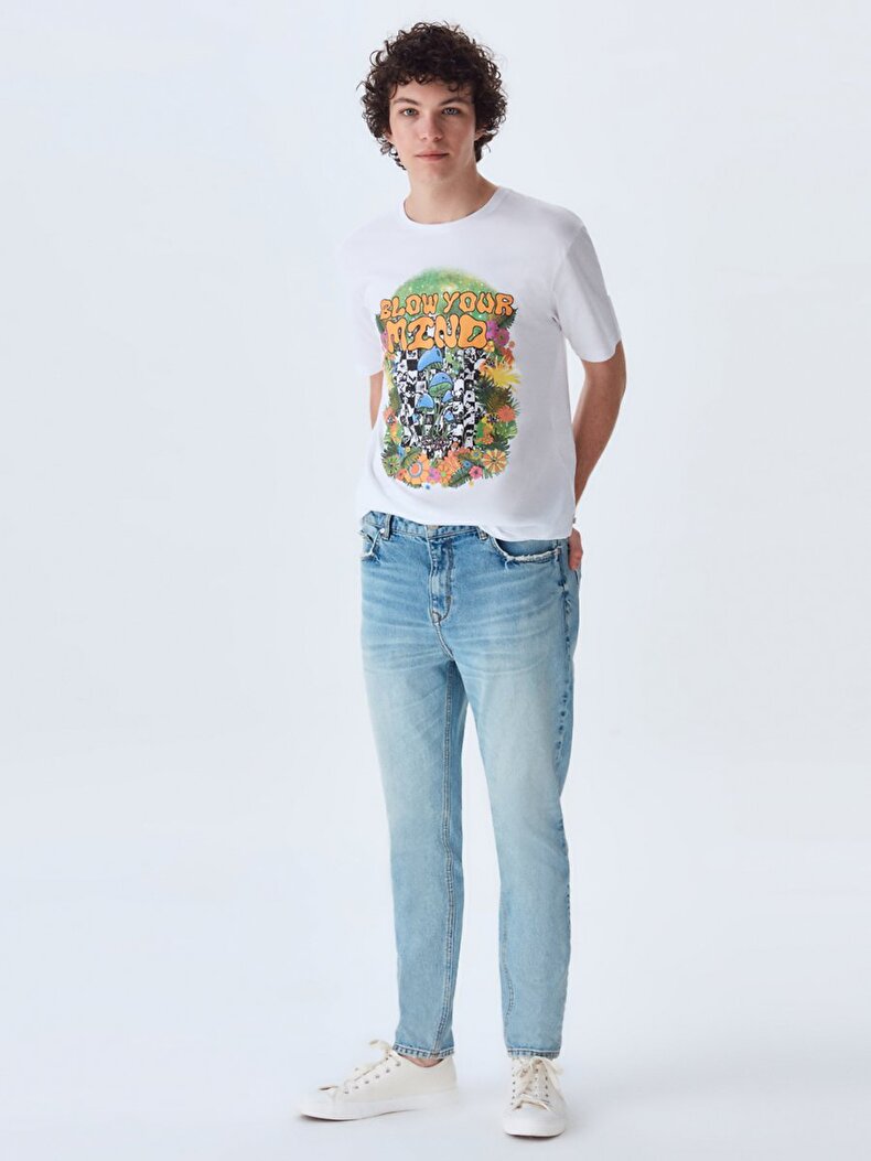 Alessio Mid Waits Tapered Jeans Trousers