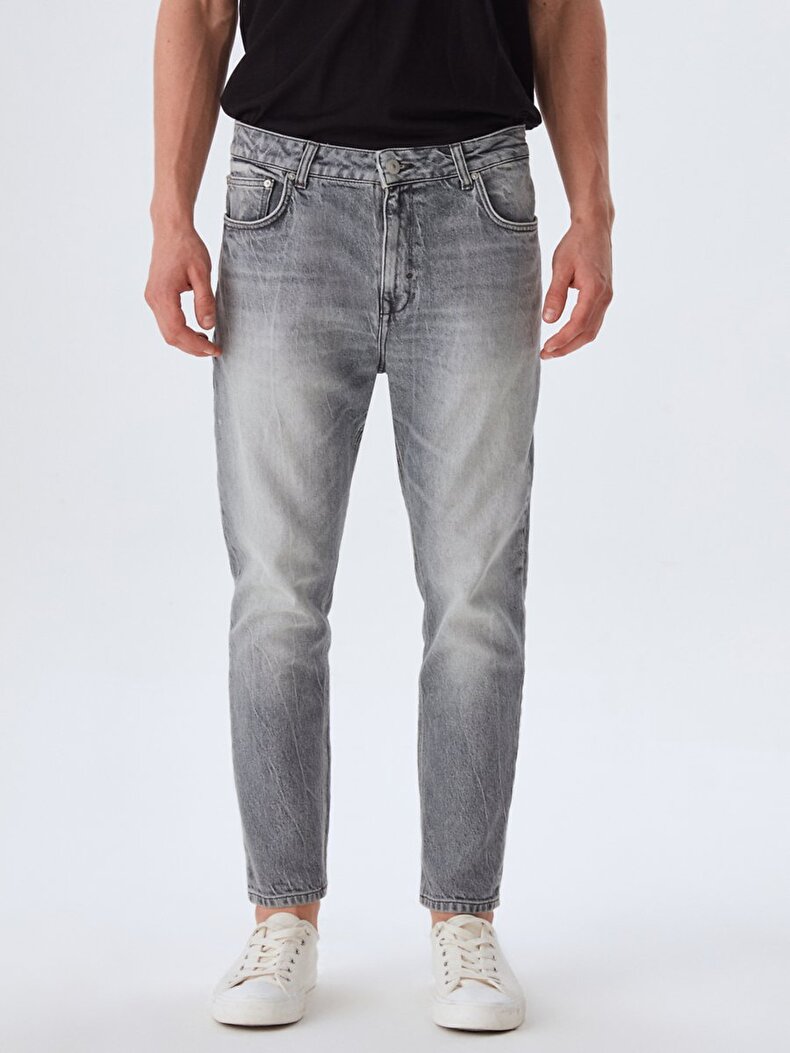 Alessio Mid Waits Skinny Tapered Jeans Trousers