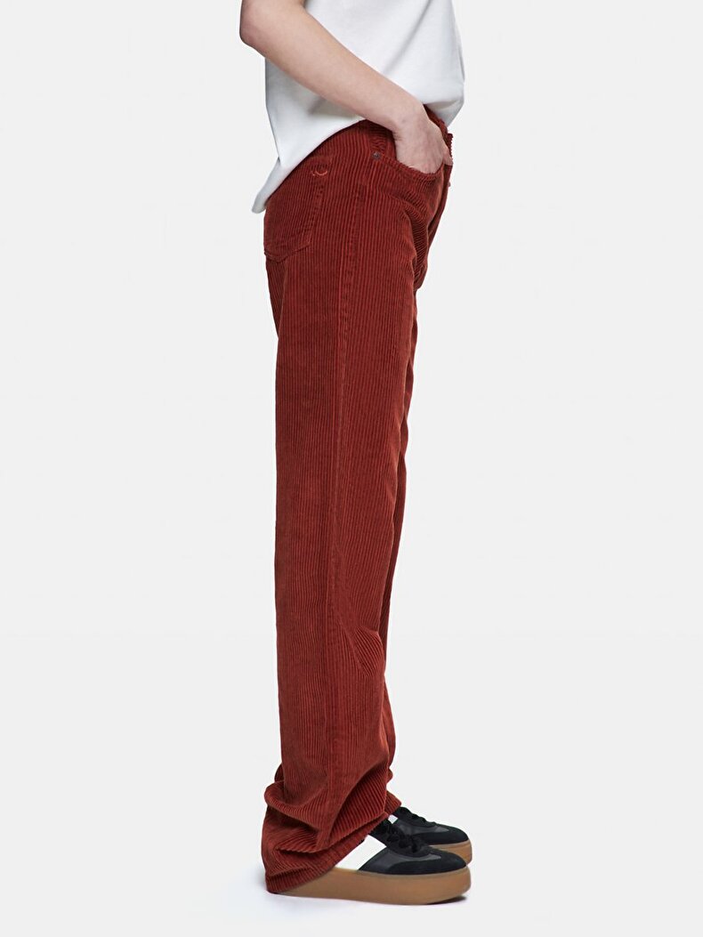 Vionne Geni̇ş Paça Yüksek Bel Trousers