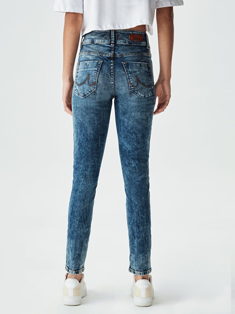 Molly Super Hıgh Dar Paça Yüksek Bel Jean Pantolon