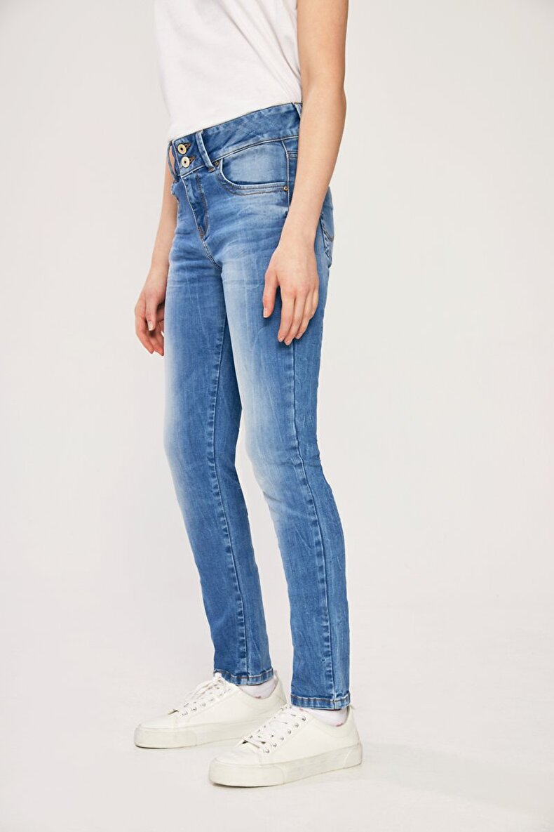 Molly Super Hıgh Dar Paça Yüksek Bel Jean Pantolon