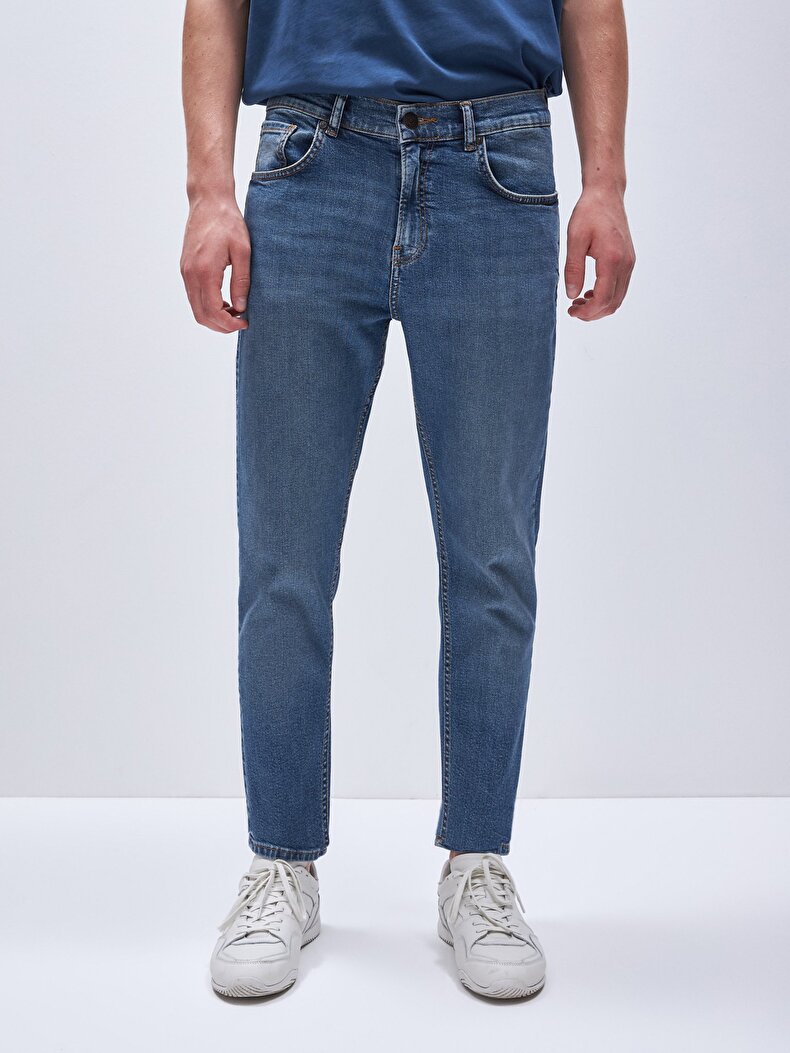 Marcelıo Dar Paça Orta Bel Jean Pantolon