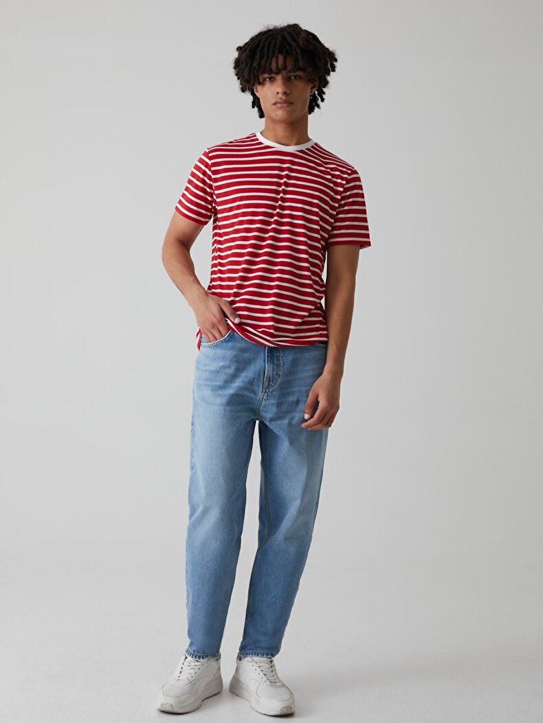 Julian Mid Waits Comfortable Cut Loose Fit Jeans Trousers