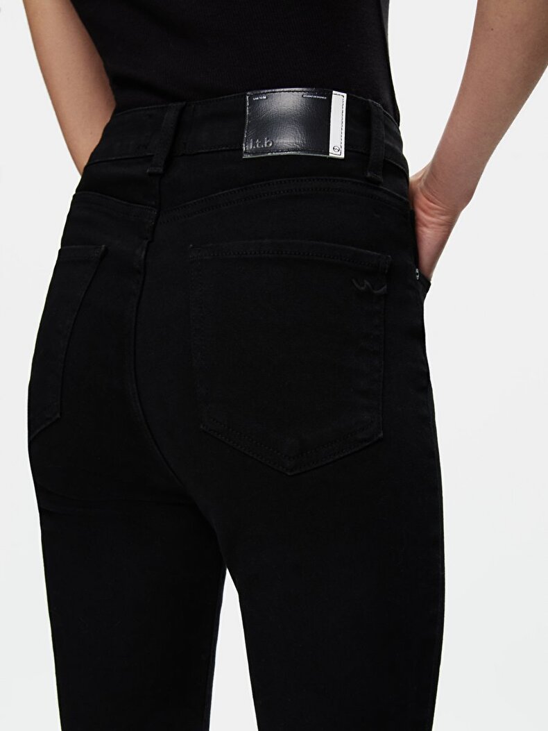 Marcella X Dar Paça Yüksek Bel Jean Pantolon