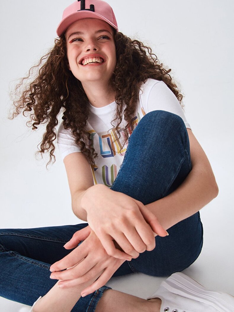 Marcella X Dar Paça Yüksek Bel Jean Pantolon