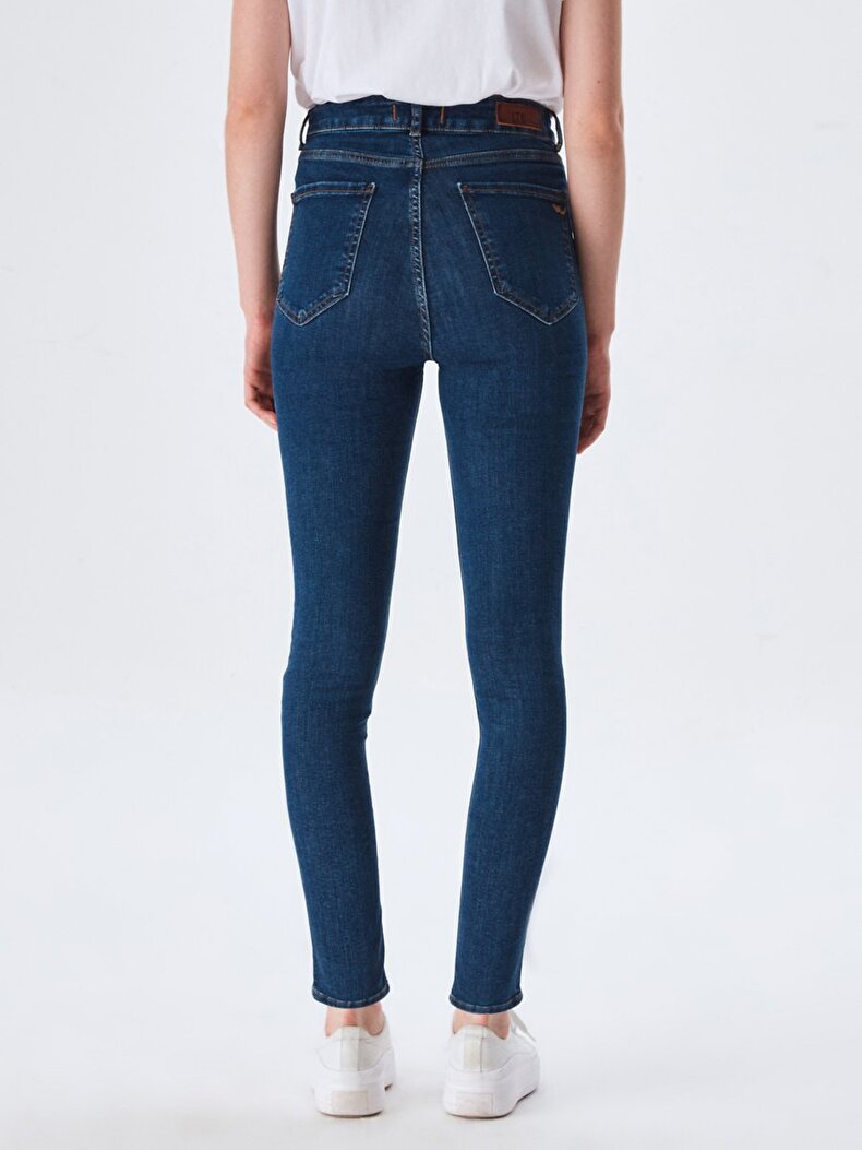 Marcella X Dar Paça Yüksek Bel Jean Pantolon