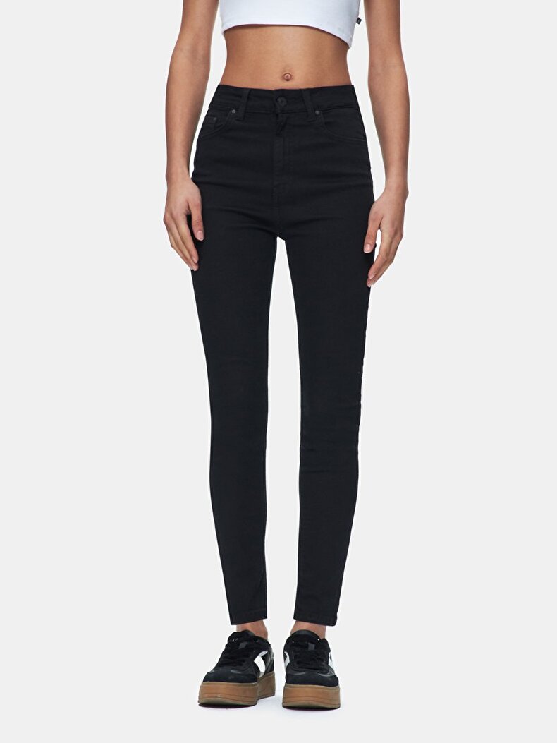 Marcella X Dar Paça Yüksek Bel Jean Pantolon