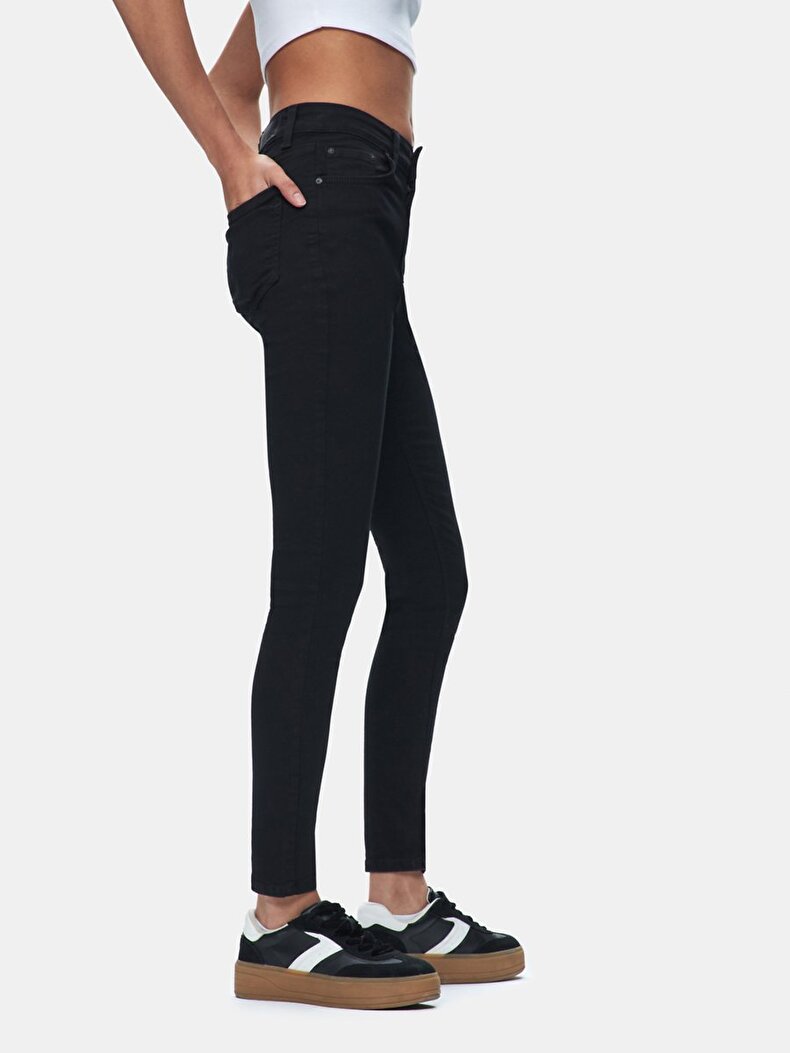 Marcella X Dar Paça Yüksek Bel Jean Pantolon