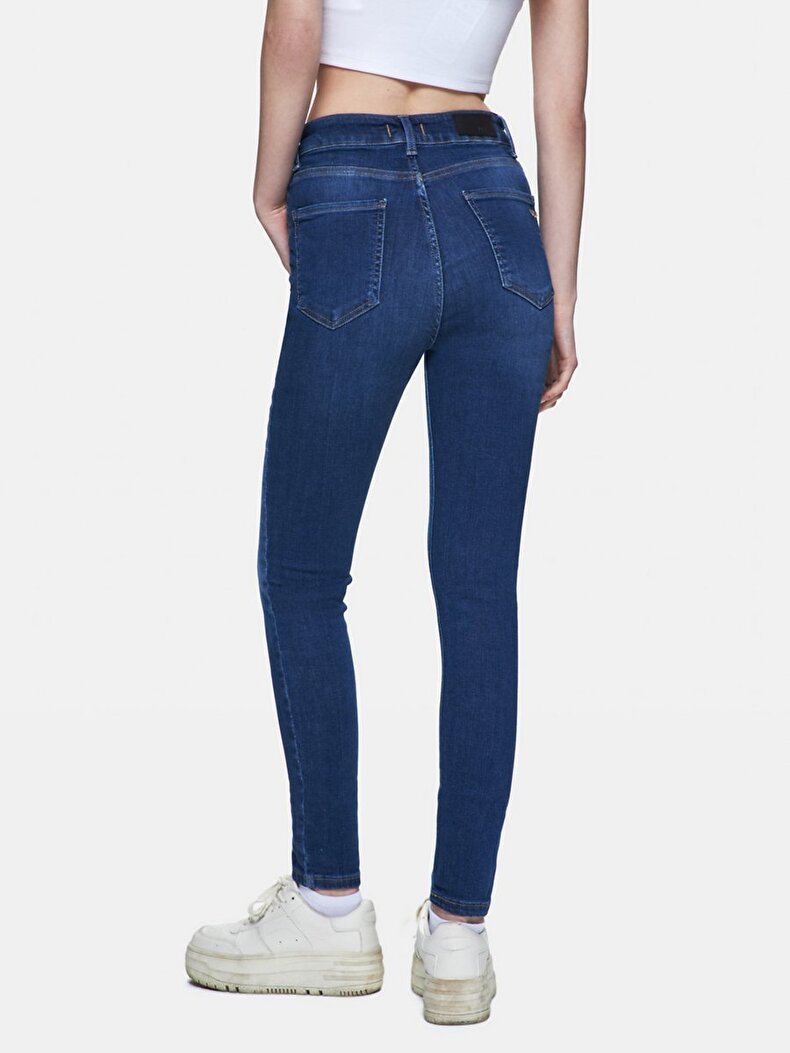 Marcella X Dar Paça Yüksek Bel Jean Pantolon