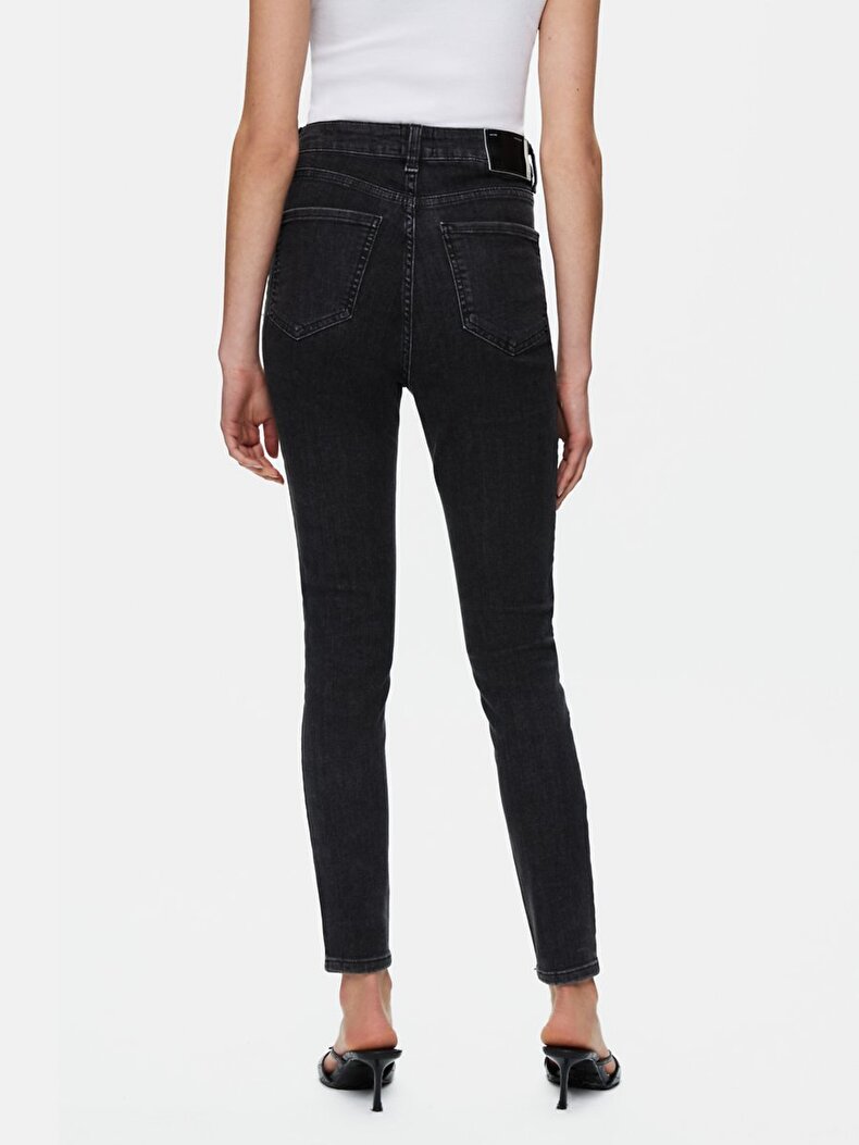 Marcella X Dar Paça Yüksek Bel Jean Trousers