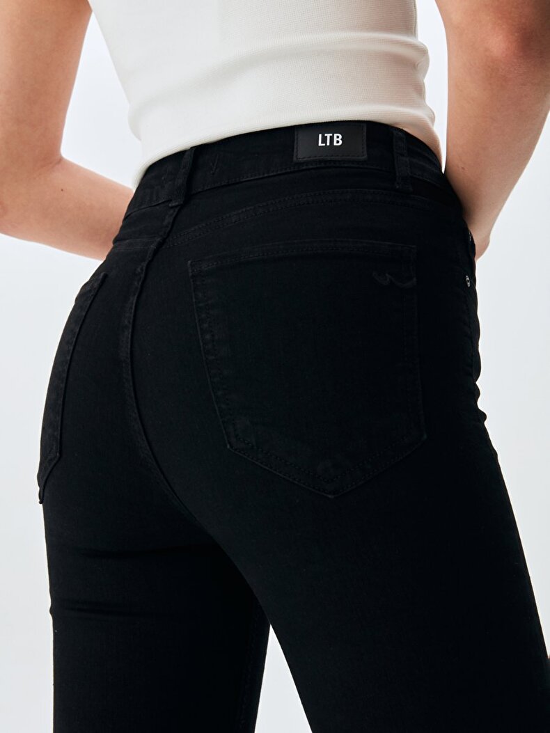 Marcella X Dar Paça Yüksek Bel Jean Pantolon