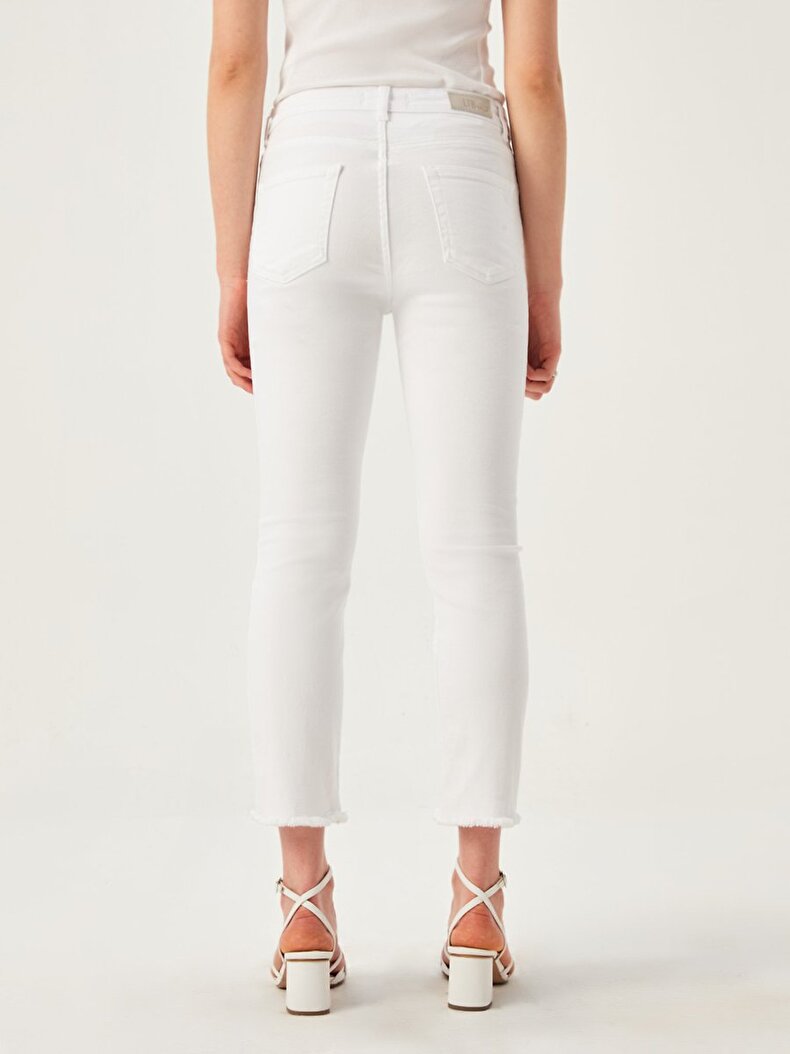 Lynda X High Waist Cropped Flare Cropped Flare Jeans Trousers