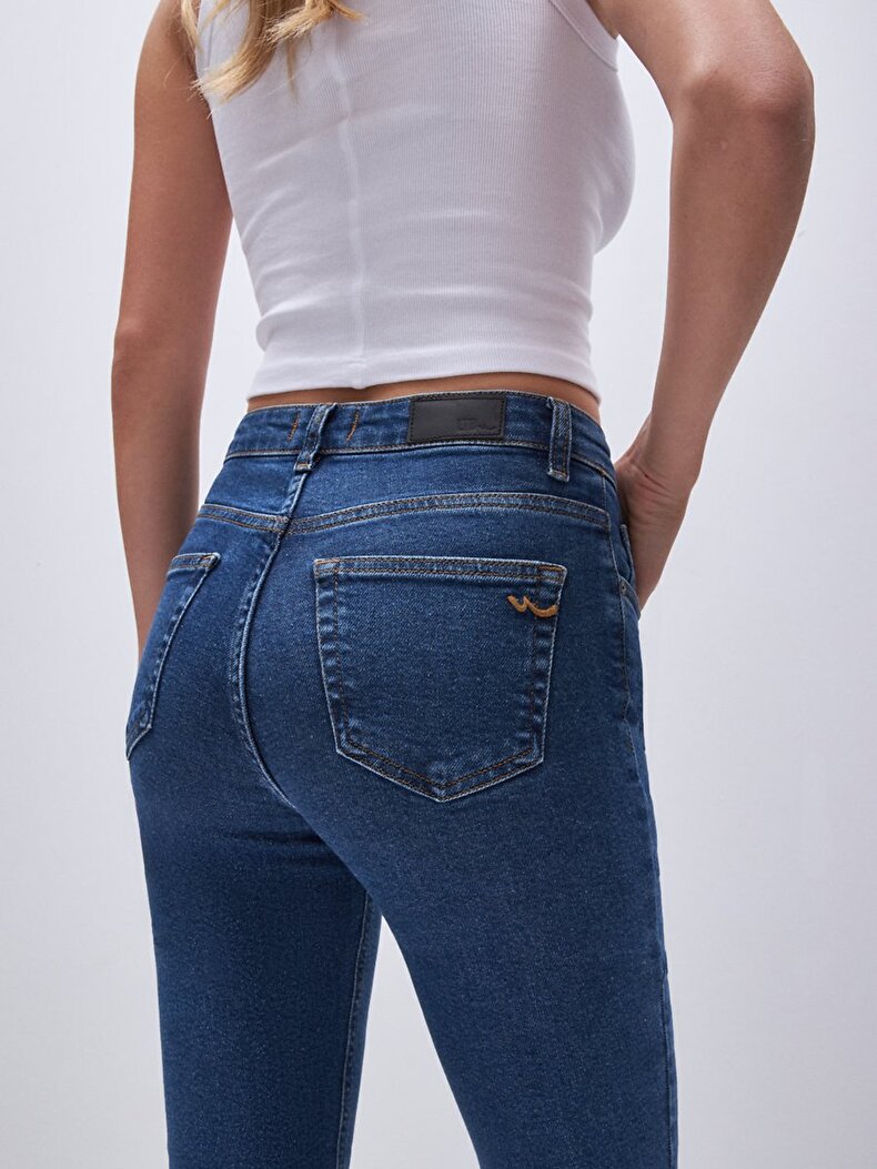 Lynda X Flare Yüksek Bel Jean Trousers