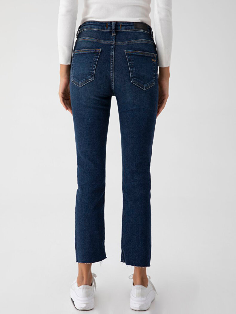 Lynda X High Waist Cropped Flare Cropped Flare Jeans Trousers