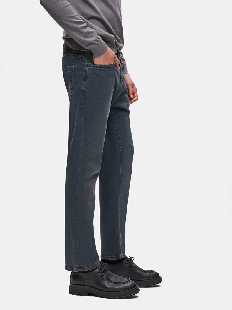 Hollywood Y Düz Paça Orta Bel Jean Trousers